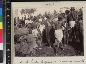 Hindus celebrating festival, Erode, Tamil Nadu, India, ca. 1910