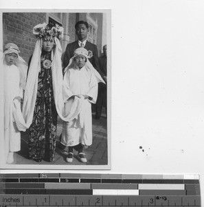 A wedding in Fushun, China, 1940