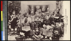 Little boy, Sichuanese lady and little girl, China, ca.1920-1940