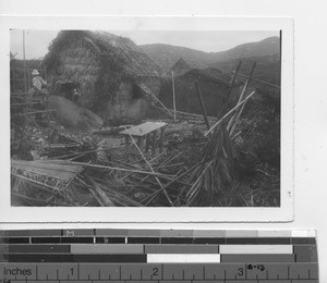 Constructing housing at leprosarium at Jiangmen, China, 1936