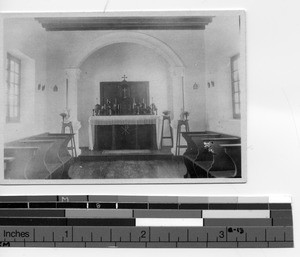 The convent chapel at Luoding, China,1924