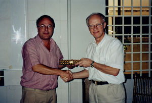 ICC Director Willem bids farewell to Jørgen Nørgaard Pedersen, dec. 2001