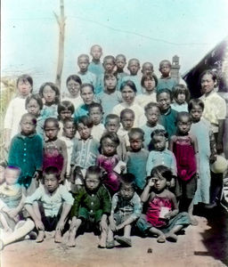 Manchuria, in the 1930s. Sunday school