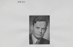 Hal Koch, 6.5.1904-10.8.1963, Danish theologian and church historian, son of Hans Koch (1867-19