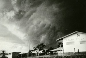 Thundery weather, in Oyem, Gabon