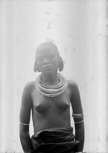 African girl with jewelry, Tanzania, ca.1893-1920