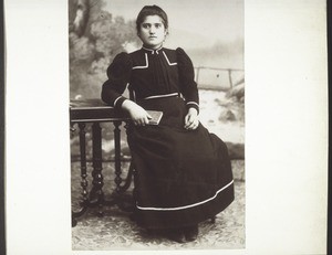 "Two armenian orphans in the orphanage in Brussa."