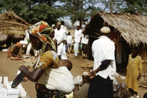 Mother and child at market, Cameroon, 1953-1968