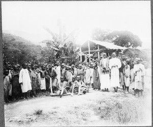 Schoolchildren playing during break, Gonja, Tanzania, ca.1911-1914