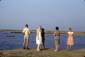 Else Heggheim and others by Lake Chad, Far North Region, Cameroon, 1960-1968