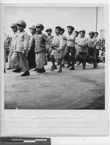 Communist training of children at Wuzhou, China, 1949