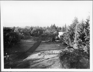 Brass band of the teachers' seminar, Marangu, Tanzania, ca.1927-1938