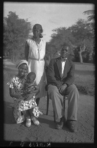 Casimiro Mathyé with his family and Natala Sumbane, Mozambique, 1936