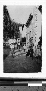 Orphans going to church, Loting, China, ca. 1933