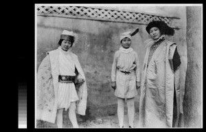 Women students performing Shakespeare's "Much Ado about Nothing", Yenching University, Beijing, China, 1922