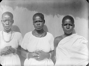 Three African girls, Tanzania, ca.1893-1920