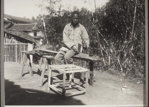 D. Zimmermann bei der Arbeit