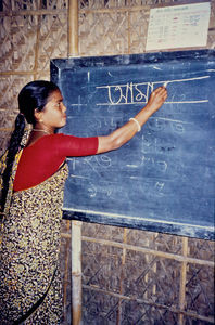 Danish Santal Mission, Bangladesh, 1994. From the vocational training program of BLM-D. Trainin