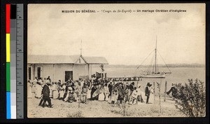 Procession after a Christian marriage, Senegal, ca.1920-1940