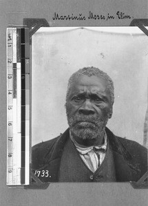 Portrait of Martinus Moses, Elim, South Africa