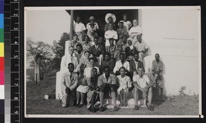 Group portrait of youth workers, Gambia, ca. 1948