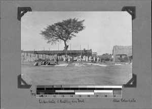 Construction work and drying commodities, Mwaya, Tanzania, 1906