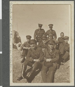 Officers at Hout Bay, Cape Town, South Africa, June 1917