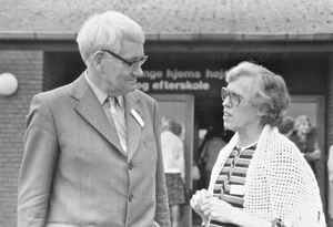 Annual Meeting in Århus 1983. 2 congress participant, Børge Jakobsen and Inge Lynning, Århus