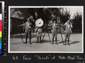 Portrait of scouts, Shihhuiyao, China, ca. 1937