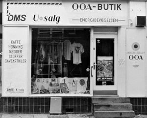 DMS U-sale and the Energy Movement OOA-shop at Hjørring, 1988