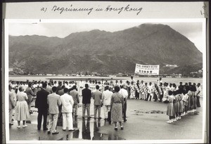 At the airport in Hong Kong