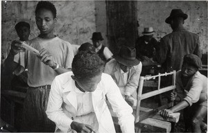 Manual work at school in Antananarivo, Madagascar