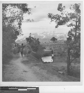 A scenic view at Wuzhou, China, 1920