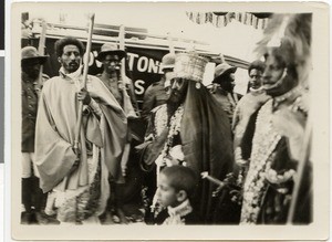 Haile Selassie I and prince Makonnen, Addis Abeba, Ethiopia, 1930