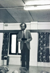 Kathmandu, Nepal 1983. Headmaster at the Norwegian School, Reidar Høilund