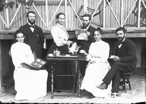 Group of Swiss missionaries, Catembe, Mozambique, ca. 1905-1906