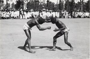 Bara wrestlers, in Madagascar