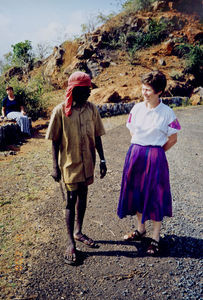 Kalrayan Hills, Kariyalur, South India, 16th February 2000. Rita Nielsen (Wife of Secretary Gen