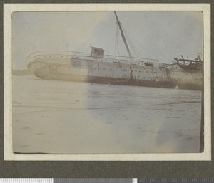 German wreck, Rufiji River, Tanzania, 1917