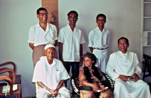 Christians in Aden. In picture Mubarak Ibrahim and Pastor Mohammed Hussein al Beihani etc.in 19