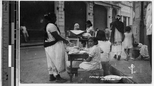 Panuchos vendor, Merida, Mexico, ca. 1946