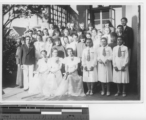 The Maryknoll Academy graduation at Fushun, China, 1939