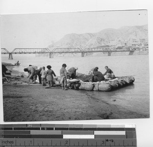 Mode of transportation in Lanzhou, China, 1944