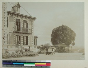 French residence garden, Antananarivo, Madagascar, ca.1900