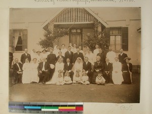 Double wedding, Nome and Frisch, Antsirabe, Madagascar, 1918-01-19