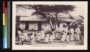 Orphans playing outdoors, Ethiopia, ca.1920-1940