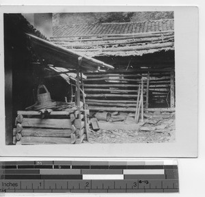 The village courtyard at Yangjiang, China, 1941