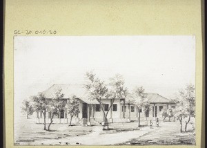 Mission house and middle school in Udapi