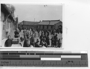 Street scene at Tonghua, China, 1935