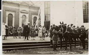 Horses of the Imperial carriage, Addis Abeba, Ethiopia, 1930